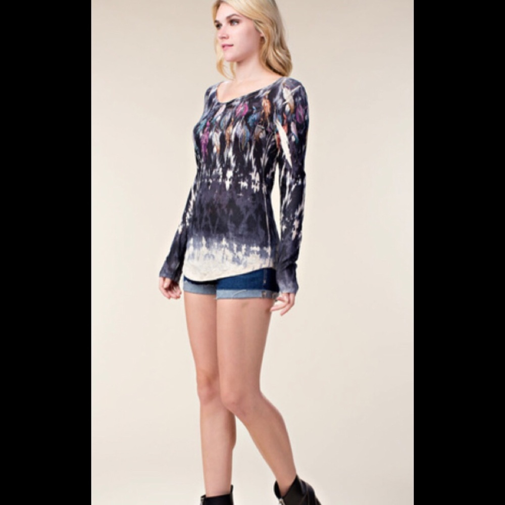 Vocal Sublimation Feather Print Stone embellished! - Picture 4 of 8